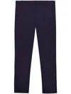 Prada Stretch Poplin Pants In Blau