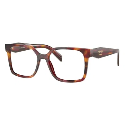 Prada Poppy Havana Mini Eyeglasses In Multi