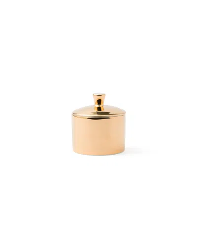 Prada Porcelain Sugar Bowl - Solid Gold In Neutral