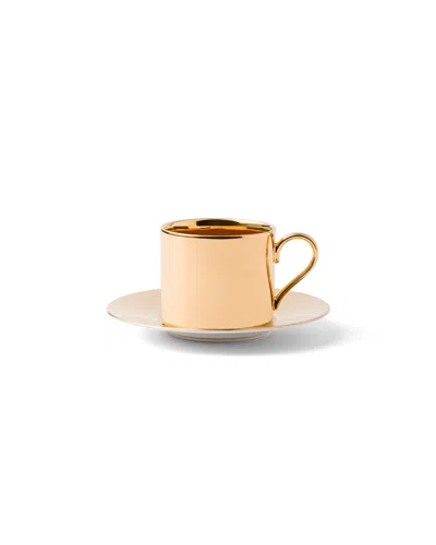 Prada Teetasse Aus Porzellan – Solid Gold In Pink