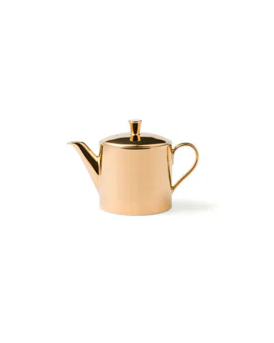 Prada Porcelain Teapot - Solid Gold In Neutral