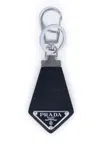 Prada Leather Key Ring Hardware Textured