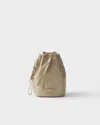 Prada Re-nylon Pouch In Desert Beige