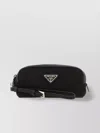 Prada Pouch Nylon Wrist Strap In Black
