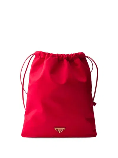 Prada Pouch  Wish In Re-nylon In Rosso