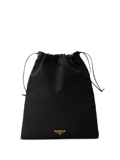 Prada Pouch Wish In Re-nylon In Black