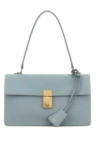 PRADA POWDER BLUE LEATHER HANDBAG