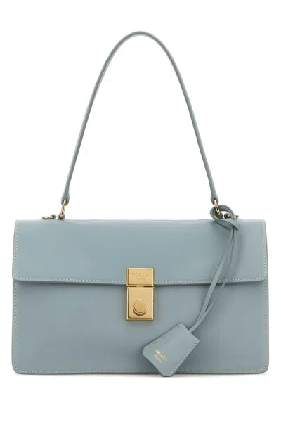 PRADA PRADA POWDER BLUE LEATHER HANDBAG