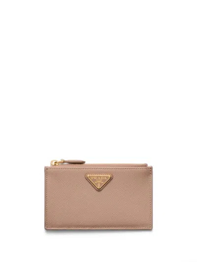 Prada Powder Pink Leather Card Holder