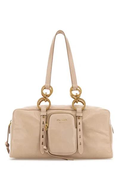 PRADA POWDER PINK LEATHER HANDBAG