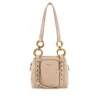 Prada Mini Dangle Leather Shoulder Bag In Neutral