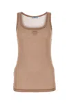 Prada Women's Powder Silk Tank Top