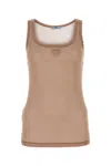 Prada Women's Powder Silk Tank Top In Phard