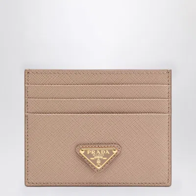 PRADA PRADA POWDER SAFFIANO CARD CASE
