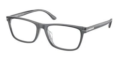 Prada Pr 01zvd Asian Fit 01g1o1 Men's Glasses Clear Size 56 - Free Lenses - Blue Light Block Available In Gray