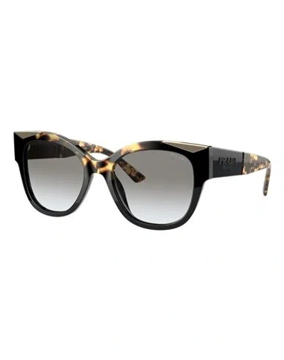 Prada Pr 02ws Woman Sunglasses Black Size 54 Acetate, Metal