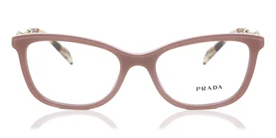 Prada Pr 02yv 01y1o1 Occhiali Da Vista Marroni Per Donna (solo Montatura) In Multi