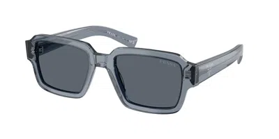 Prada Pr 02zs 17t07t Men's Sunglasses Blue Size 52