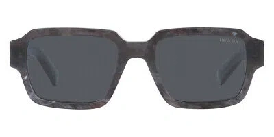 Pre-owned Prada Pr 02zsf Sunglasses Graphite Stone Blue Vintage 54mm & Authentic