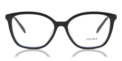 Prada Pr 02zvf Asian Fit Women's Glasses, Black, Size 56