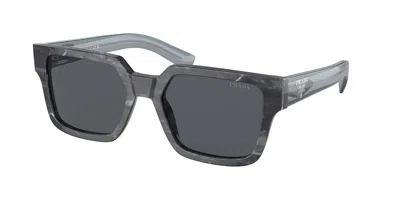 Prada Pr 03zs 13f07t Men's Sunglasses Grey Size 54 In Graphite Grey Stone