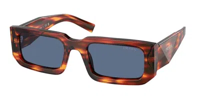Prada Pr 06ys 17r06a Men's Sunglasses Brown Size 53 In Purple