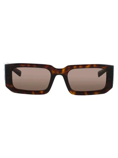 Prada Pr 06ys Sunglasses In Tortoise - Dark Brown