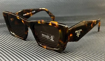 Pre-owned Prada Pr 08ys 01v8c1 Brown Havana Brown Women's 51 Mm Sunglasses