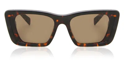 Prada Pr 08ys Symbole 01v8c1 Occhiali Da Sole Tartarugatishell Per Donna In Brown