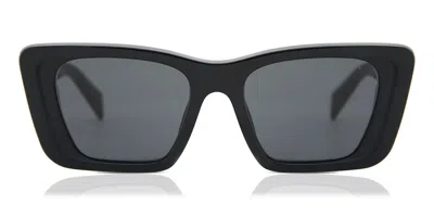 Prada Pr 08ys Symbole 1ab5s0 Occhiali Da Sole Neri Per Donna In Black