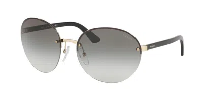 Pre-owned Prada Pr 09ys Black/grey (1ab-5s0) Sunglasses In Gray