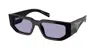 Prada Pr 09zs 16k01o Occhiali Da Sole Neri Per Uomo In Black