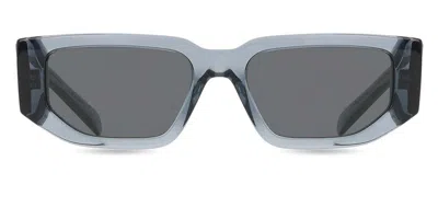 Prada Pr 09zs 17t08z Occhiali Da Sole Blu Per Uomo In Blue