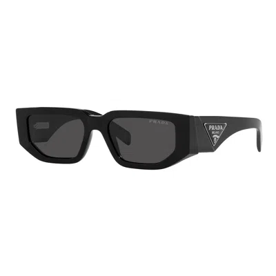 Prada Pr 09zs 1ab5s0 54mm Unisex Rectangle Sunglasses In Brown