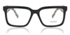 Prada 0pr Acetate Square-frame Eyeglasses In Black