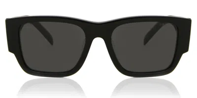 Prada Pr 10zsf Asian Fit 1ab5s0 Men's Sunglasses Black Size 55