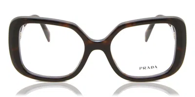 Prada Pr 10zv Women's Glasses, Tortoiseshell, Size 53 In Brown