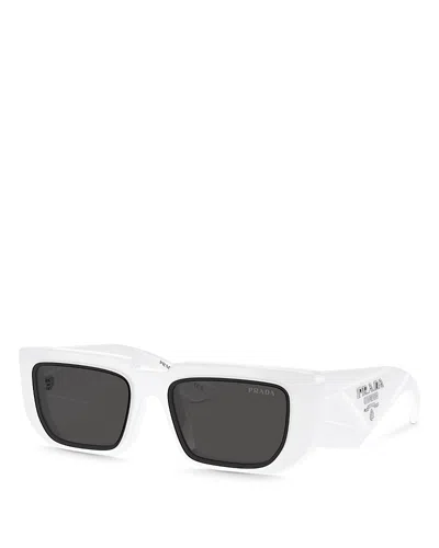 Prada Rectangular Sunglasses, 54mm - Exclusive In White