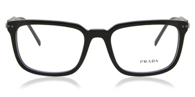 Prada Pr 13yv 1ab1o1 Men's Glasses Black Size 55 - Free Lenses - Blue Light Block Available