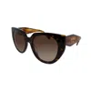 Prada Pr 14ws 2au6s1 52mm Womens Cat-eye Sunglasses In Brown