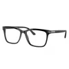Prada Pr 14wv 1ab1o1 56mm Unisex Rectangle Eyeglasses 56mm In Black