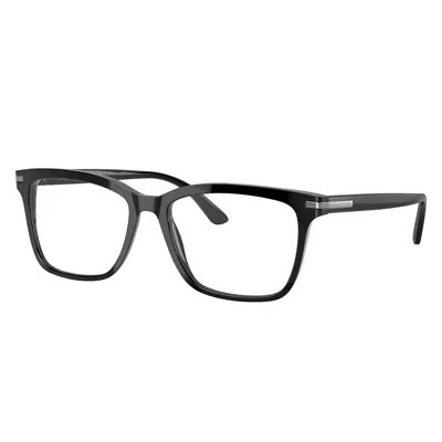 Prada Pr 14wv 1ab1o1 56mm Unisex Rectangle Eyeglasses 56mm In Black