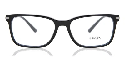 Prada Pr 14wv 1ab1o1 Occhiali Da Vista Neri Per Uomo (solo Montatura) In Black