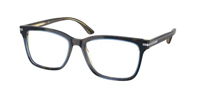 Prada Pr 14wv Zxh1o1 Occhiali Da Vista Tartarugatishell Per Uomo (solo Montatura) In Blue
