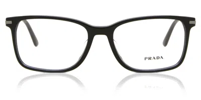 Prada Pr 14wvf Vestibilità Orientale 1ab1o1 Occhiali Da Vista Neri Per Uomo (solo Montatura) In Black