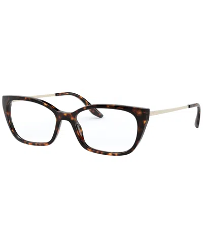 Prada Pr 14xv Women's Cat Eye Eyeglasses In Tortoise