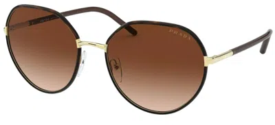Pre-owned Prada Pr 14ys Black/dark Grey (1ab5s0) Sunglasses In Purple