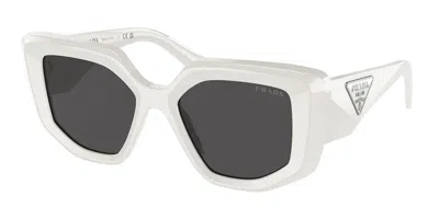 Prada Pr 14zsf Asian Fit 1425s0 Women's Sunglasses White Size 52