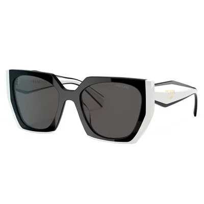 Prada Pr 15ws 09q5s0 54mm Womens Rectangle Sunglasses In Gray