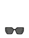 Prada Pr 15ws 09q5s0 Geometric Sunglasses In Black / Talc